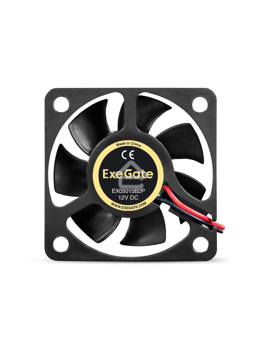 Вентилятор для корпуса ExeGate EX05015B2P черный, 50 мм, 6000 об/мин, 33 дБ, 2 pin