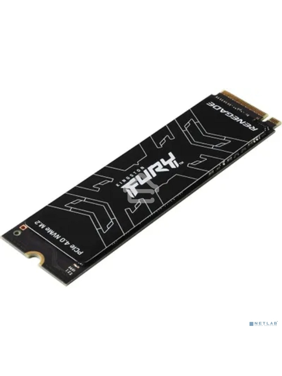 Накопитель SSD Kingston Fury Renegade, 500Gb, PCIe 4.0 x4, M.2 2280, NVMe, R/W 7300/3900, с радиатором