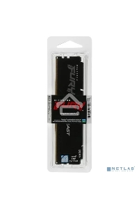 Оперативная память Kingston Fury Beast, DDR5, 16GB (1x16 GB), 5200 MHz, CL40, с радиатором, чёрный