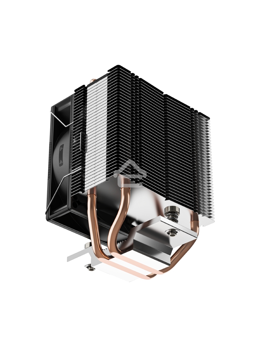 Кулер для процессора PCCooler R200 S115X/1200/1700/AM4/AM5 (TDP 110W, 90mm Non LED Fan, 2 тепловые трубки 6мм, 2200RPM, 28,3dBa)