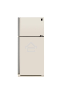 Холодильник Sharp SJ-XE55PMBE бежевый двухкамерный 388/148 л морозилка сверху