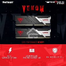 Оперативная память Patriot Viper Venom, DDR5, 64GB (2x32GB), 6000MHz, CL36, DIMM, с радиаторами, черный