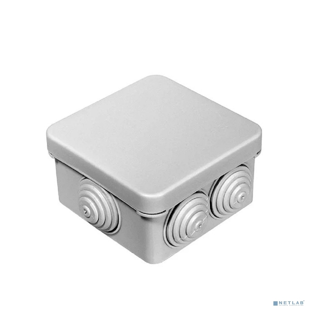 Рувинил 67030 Тусо. Коробка расп. для о/п, 70х70х40 мм, 7вводов, IP55 (св.-серая)