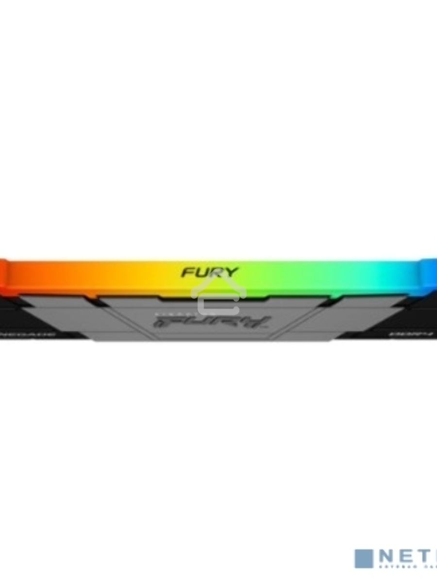 Оперативная память Kingston Fury Renegade, DDR4, 16GB (1x16GB), 3200MHz, CL16, DIMM, с радиатором, RGB, серебристый/черный