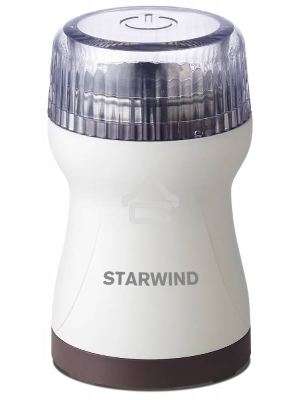 Кофемолка Starwind SGP4422 200Вт сист.помол.:ротац.нож вместим.:40гр белый/коричневый