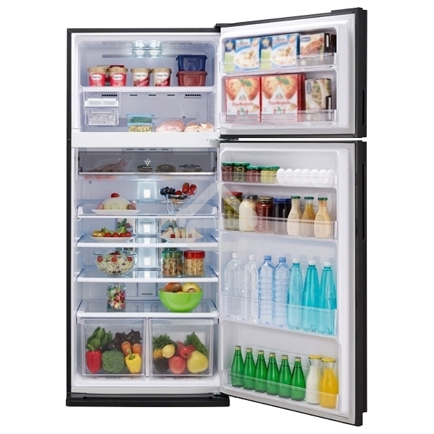 Холодильник Sharp SJ-XE55PMBE бежевый двухкамерный 388/148 л морозилка сверху