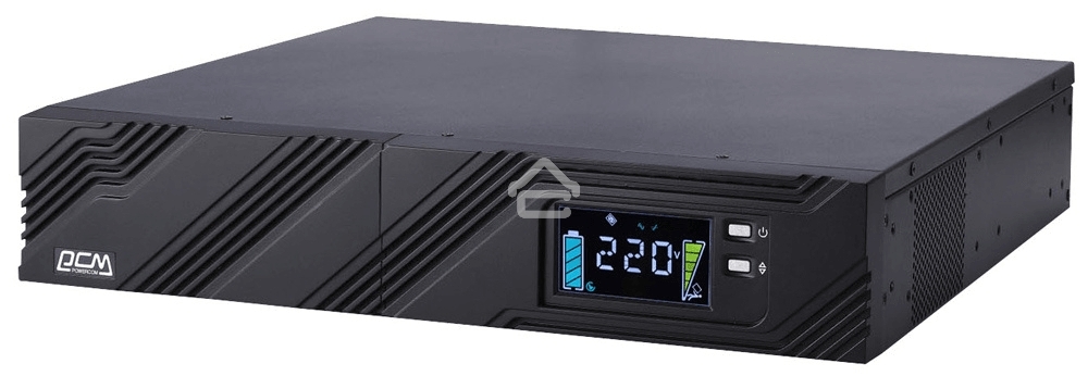 Источник бесперебойного питания Powercom Smart King Pro+ SPR-1000 LCD 800Вт 1000ВА черный