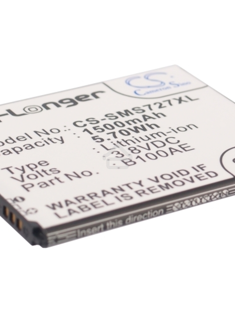 Аккумулятор CameronSinoCS-SMS727XL B100AE для Samsung GT-S7270/GT-S7272/S7275 Galaxy Ace 3/S78983.8V / 1500mA