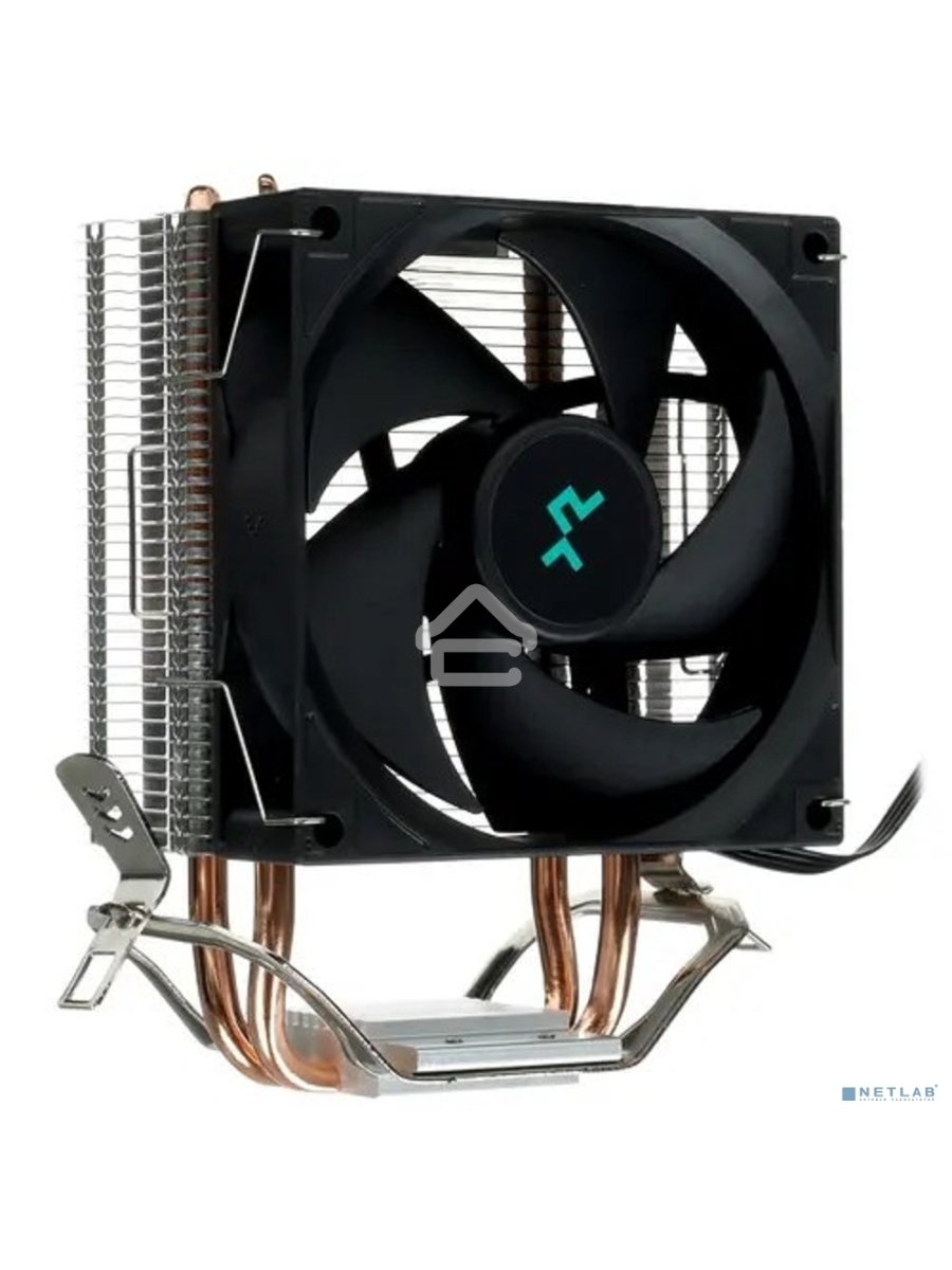 Кулер для процессора DEEPCOOL AG200 черный, 92 мм, алюминий/медь, 3050 об/мин, 30.5 дБ, 4 pin, 100 Вт, 133 мм