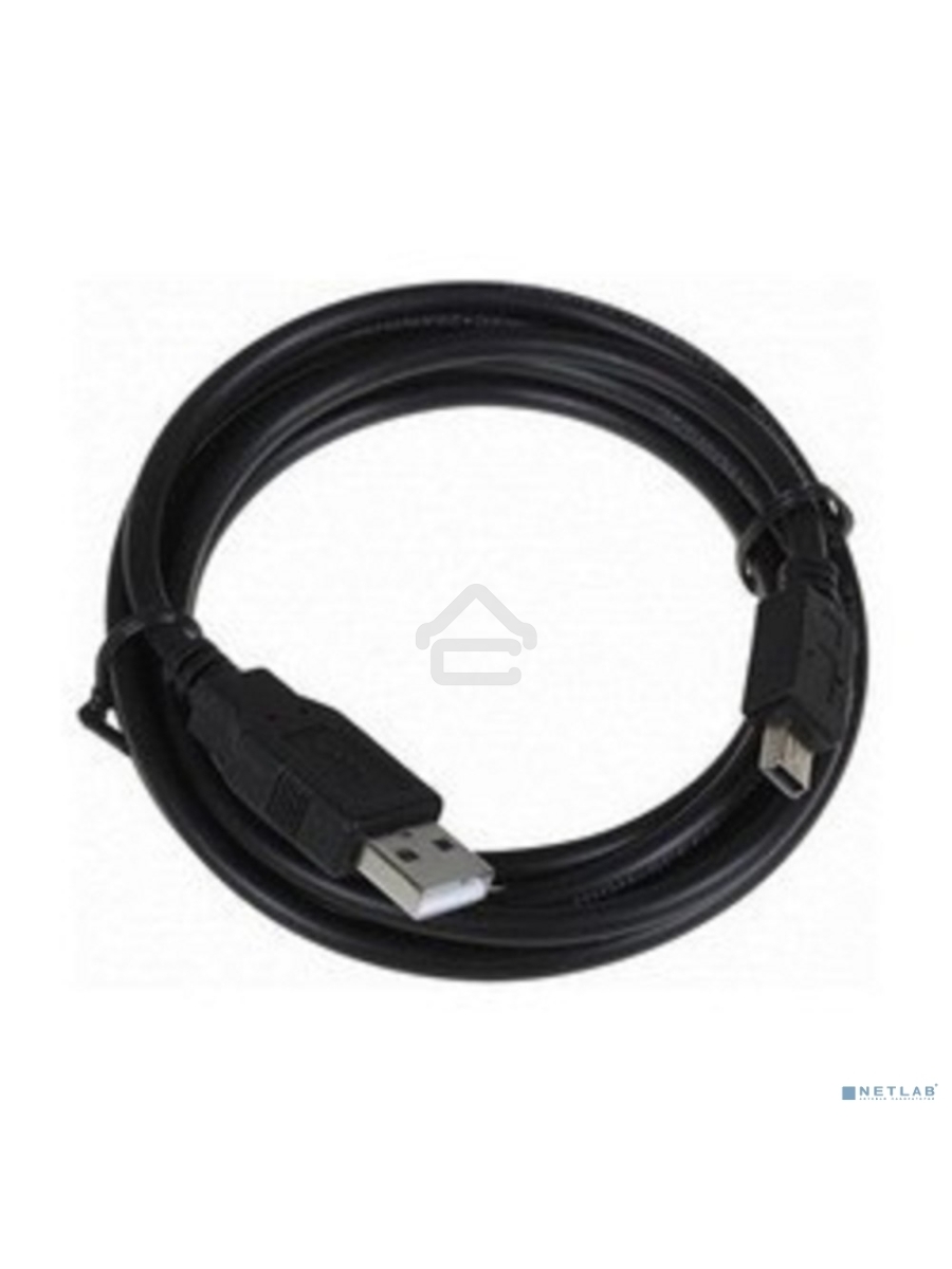 Кабель USB 2.0 A-->mini-B 5P (3,0м) чёрный, Telecom <TC6911BK-3.0M>