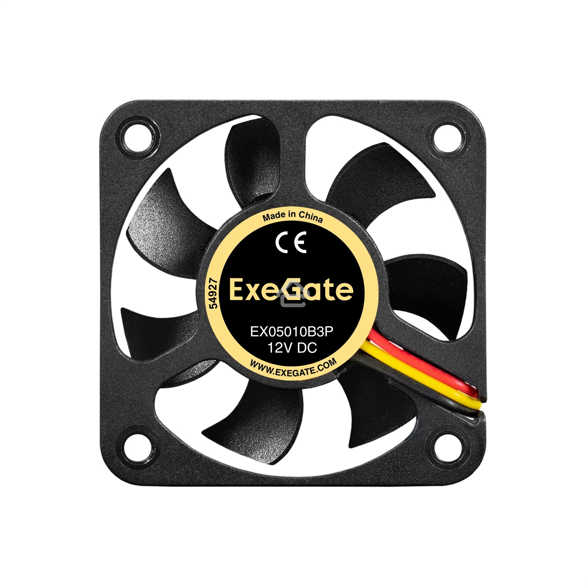 Вентилятор для корпуса ExeGate EX05010B3P черный, 50 мм, 5500 об/мин, 30 дБ, 3 pin
