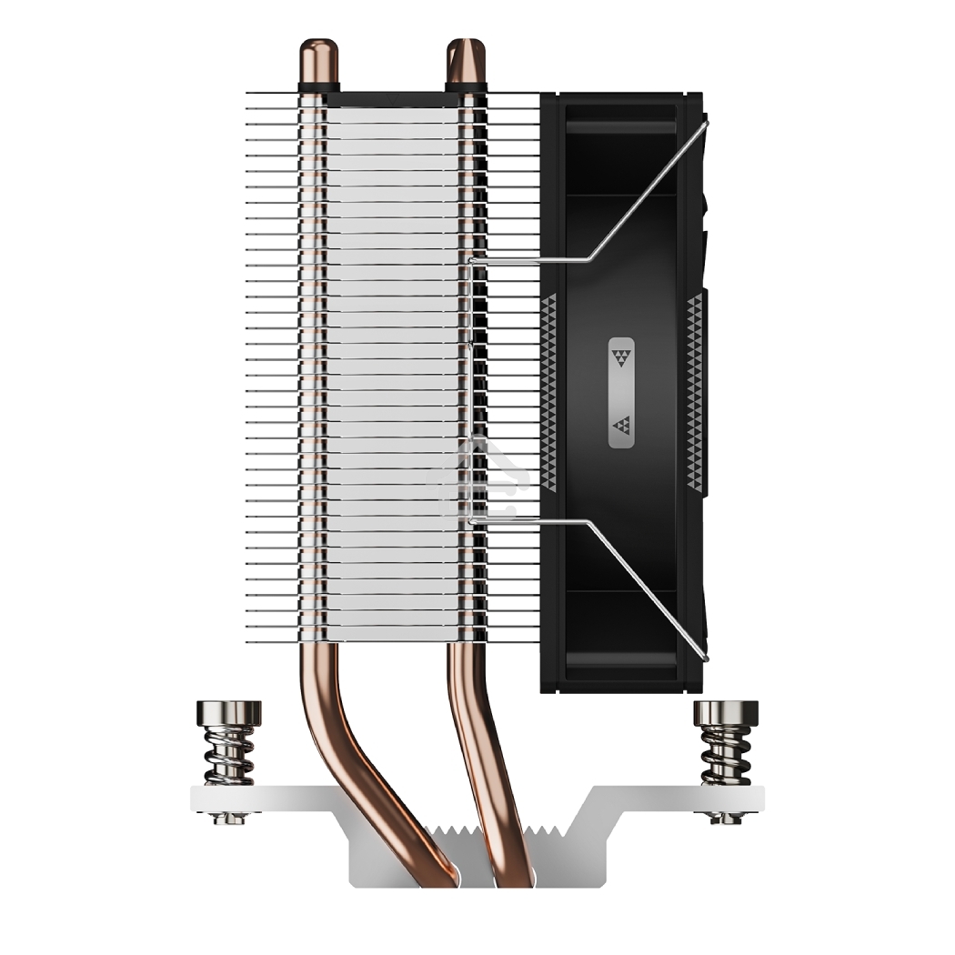 Кулер для процессора PCCooler R200 S115X/1200/1700/AM4/AM5 (TDP 110W, 90мм Non LED Fan, 2 тепловые трубки 6мм, 2200RPM, 28,3dBa)