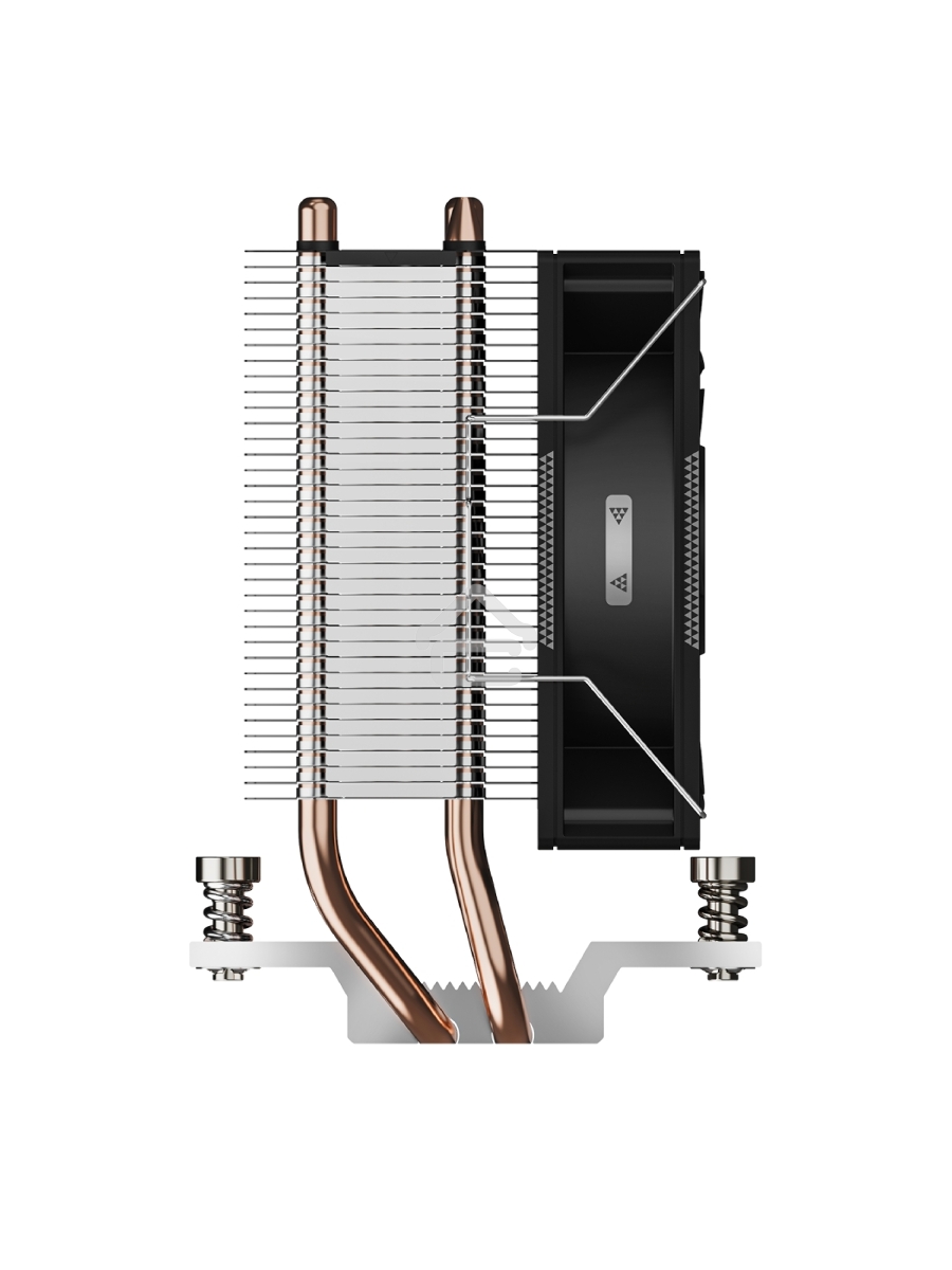 Кулер для процессора PCCooler R200 S115X/1200/1700/AM4/AM5 (TDP 110W, 90mm Non LED Fan, 2 тепловые трубки 6мм, 2200RPM, 28,3dBa)