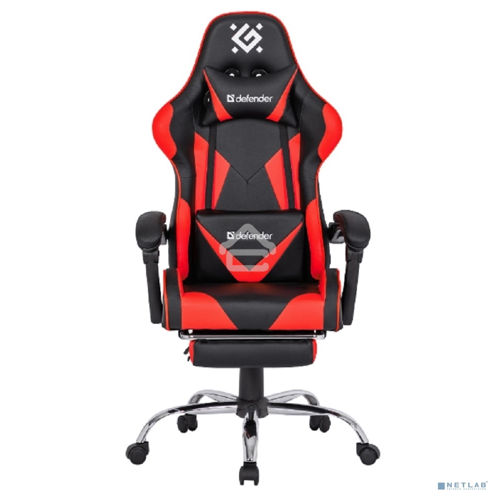 Кресло игровое Defender PILOT RED/BLACK