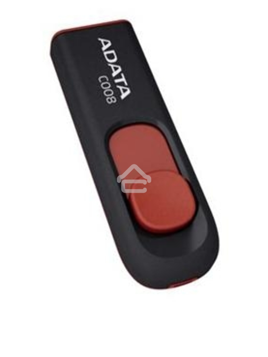 Флеш диск ADATA Flash Drive 32Gb С008 AC008-32G-RKD {USB2.0, Black-Red}