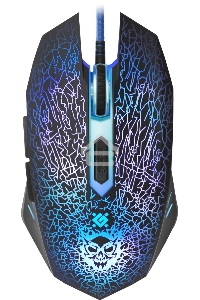 Мышь проводная Defender Shock GM-110L черный, 3200 dpi, USB, кнопки - 6