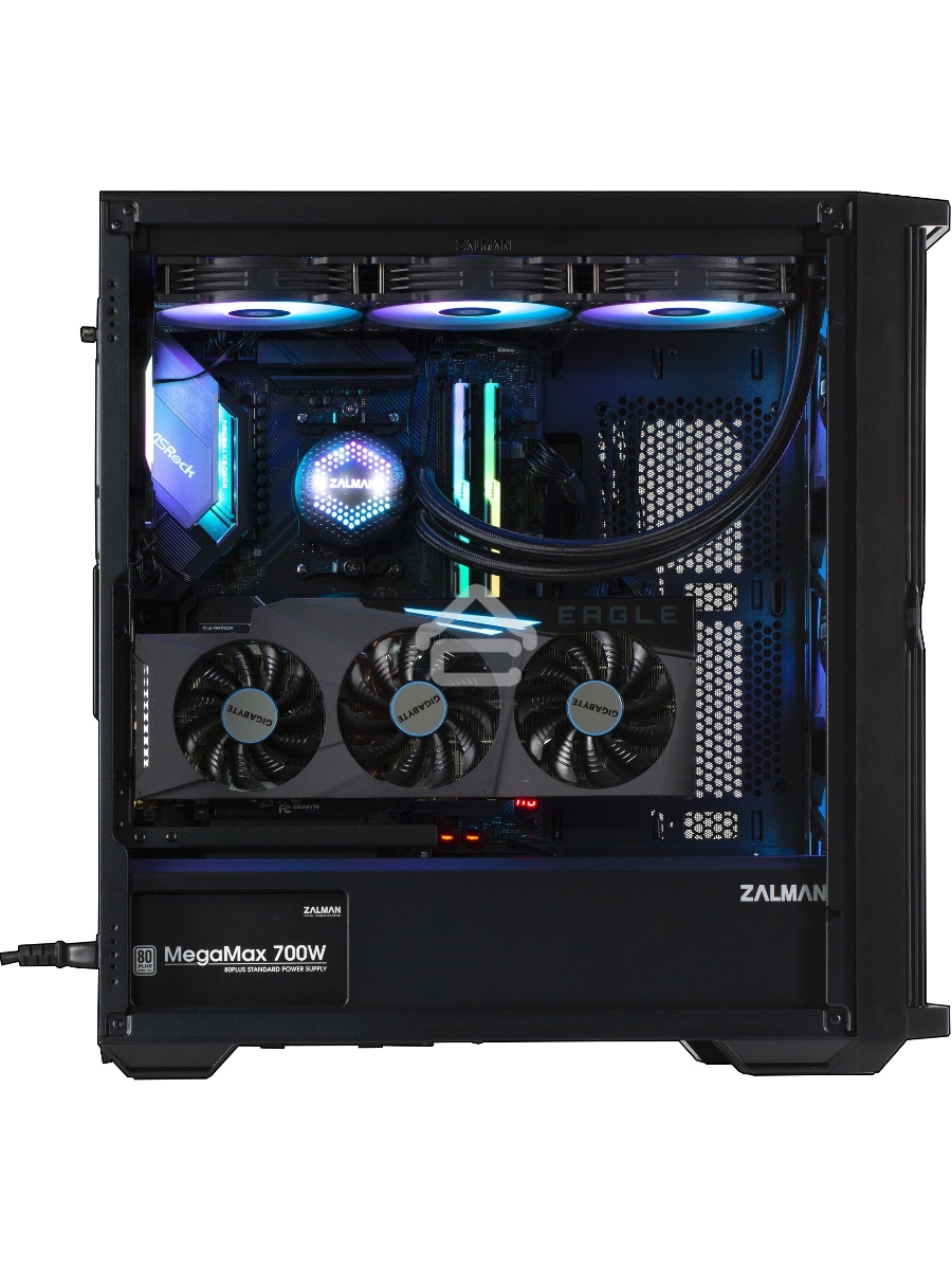 Компьютерный корпус ZALMAN Z10 PLUS, ATX, BLACK, WINDOW, 2x3.5