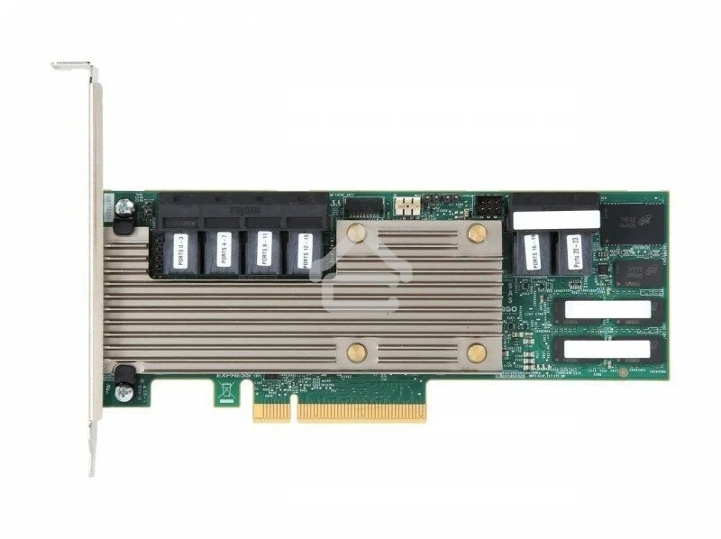 Контроллер Broadcom MegaRAID SAS 9361-24i SGL (05-50022-00), PCIe 3.0 x8 LP, SAS/SATA 12G, RAID 0,1,5,6,10,50,60, 24port(6*int SFF8643), Cache 4Gb, 3324ROC