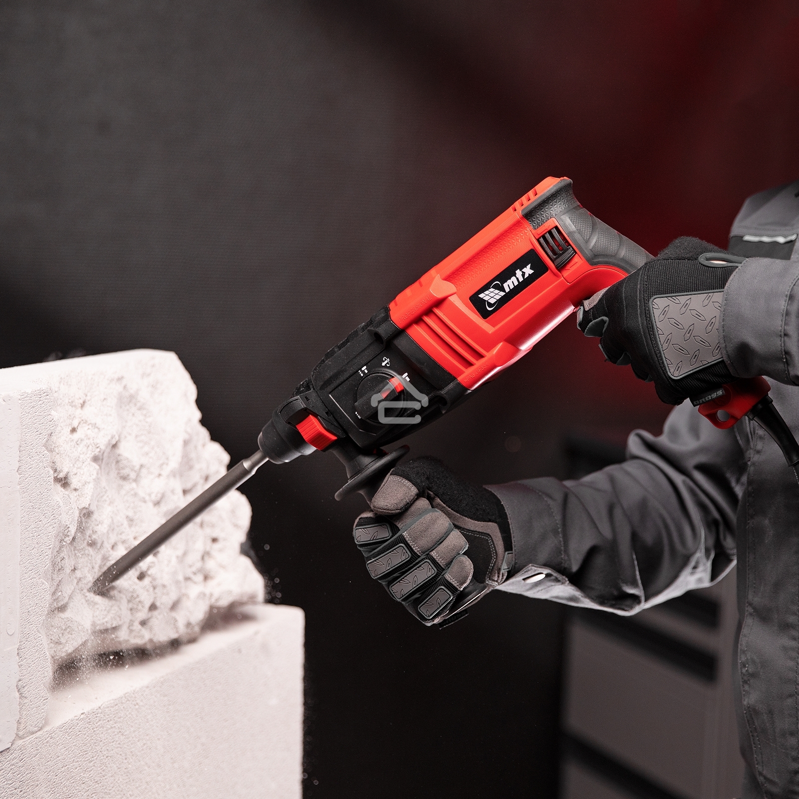 Перфоратор электрический MTX MRH-600-22, SDS-Plus, 600 Вт, 2,2 Дж, 3 плюс 1 реж.