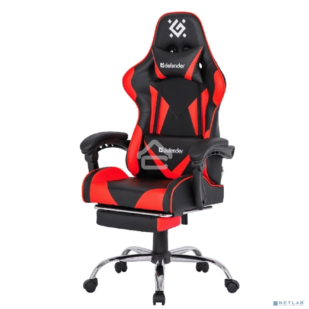 Кресло игровое Defender PILOT RED/BLACK