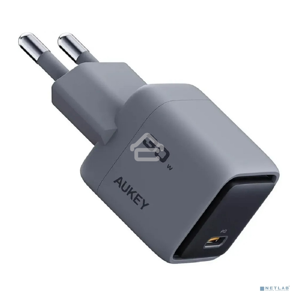 Сетевое зарядное устройство Aukey Comet Mini 30W серый