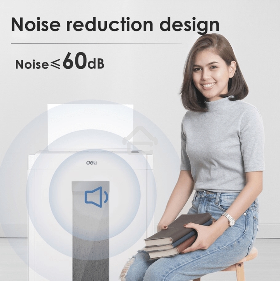 Шредер Deli ET053 белый (секр.P-4) фрагменты 16лист. 23лтр.