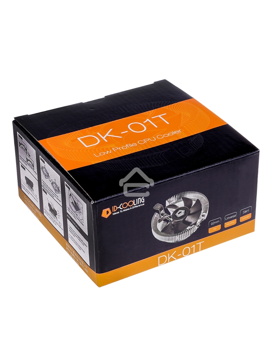 Кулер Cooler ID-Cooling ID-CPU-DK-01T серебристый 92мм алюминий 2200rpm 24db 3-pin 95W 52мм