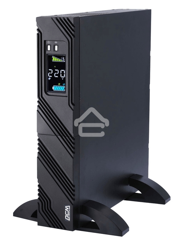 Источник бесперебойного питания Powercom Smart King Pro+ SPR-1000 LCD 800Вт 1000ВА черный