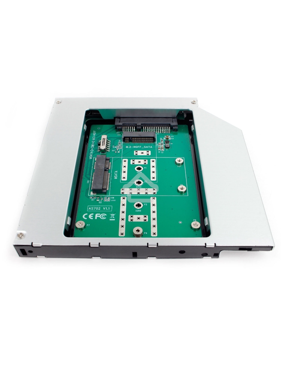 Сменный бокс для HDD/SSD AgeStar SMNF2S SATA металл серебристый 2.5