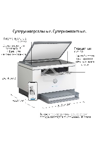 МФУ лазерный HP LaserJet M236dw (9YF95A), A4, ч/б, печ. до 29 стр/мин., 600 x 600 dpi, USB, RJ-45, Wi-Fi, Air Print, Mopria
