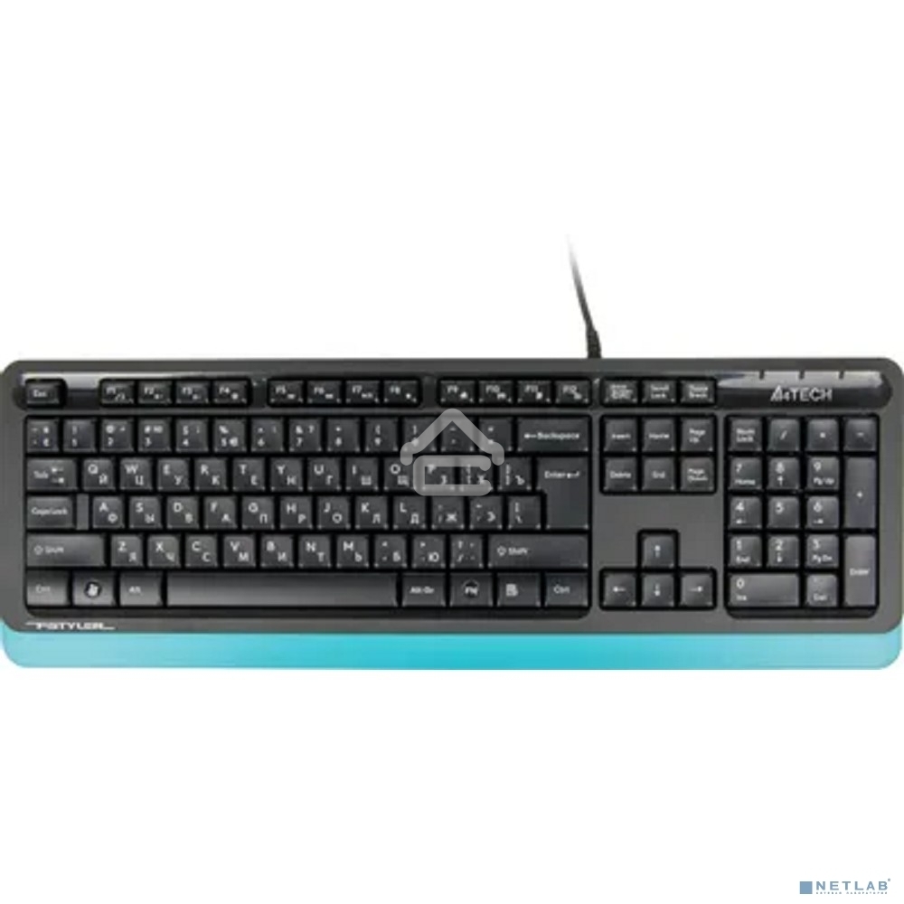 Клавиатура + мышь A4Tech Fstyler F1010 клав:черный/синий мышь:черный/синий USB Multimedia