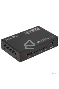 Разветвитель HDMI 1=>4 Telecom  <TTS5020>, каскадируемый , 1.4v+3D
