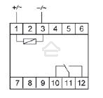 Реле промежуточное PK-1P/Un (монтаж на DIN-рейке 35мм 12В AC/DC 16А перекл.) F&F EA06.001.001
