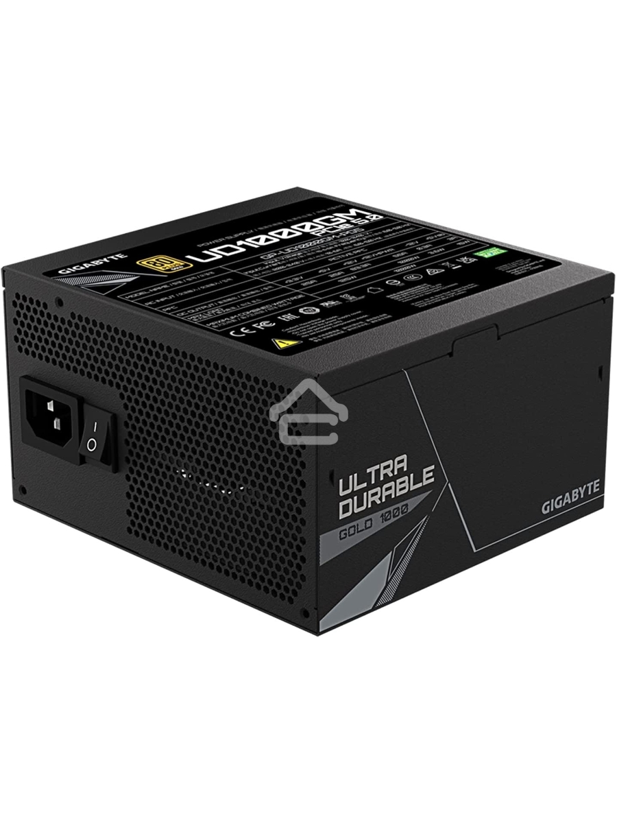 Блок питания Gigabyte GP-UD1000GM PG5 RTL, 1000Вт, 80 PLUS Gold, 120мм, модульный, черный