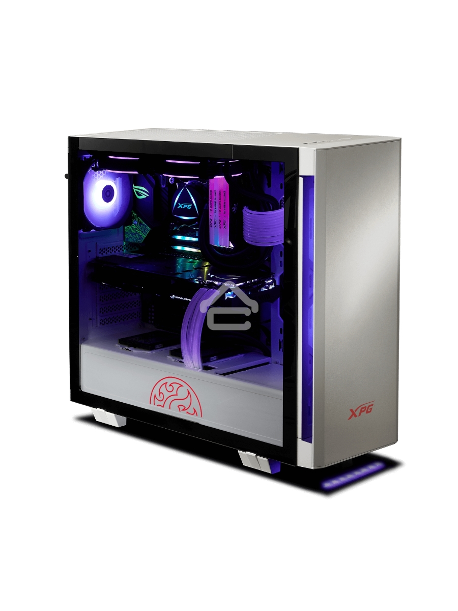 Компьютерный корпус XPG INVADER-BLACKCOLOR BOXWORLDWIDE (ATX, подсветка ARGB, 2 вентилятора 120мм, стеклянная боковая панель, черный)