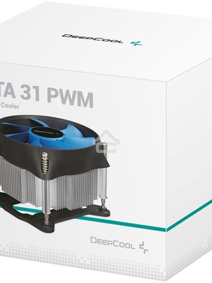 Кулер для процессора DEEPCOOL THETA 31 PWM 1700 черный/синий, 92 мм, алюминий/медь, 2400 об/мин, 30.3 дБ, 4 pin, 95 Вт, 66 мм