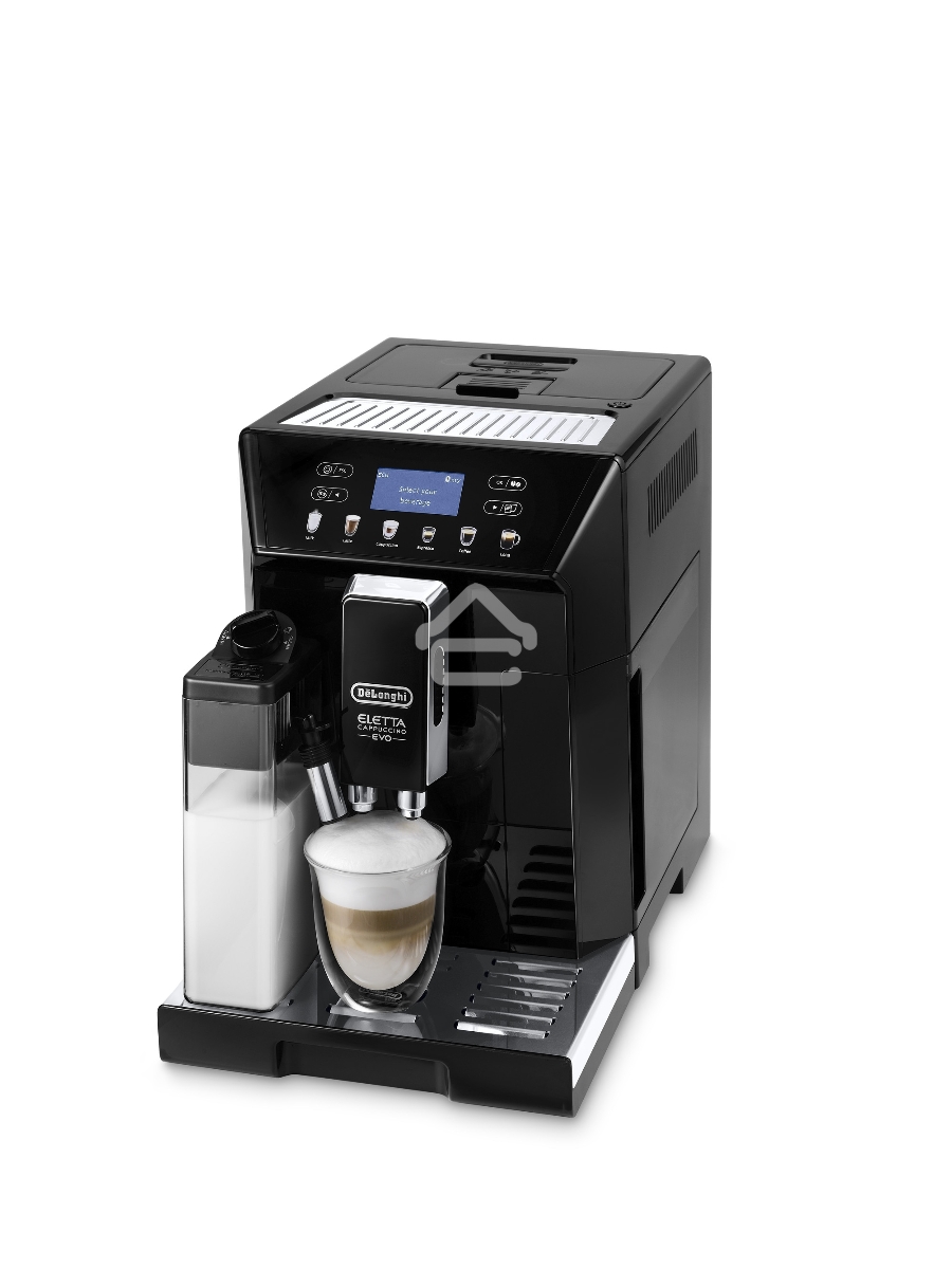 Кофемашина автоматическая DeLonghi ECAM46.860.B чёрный, исп. кофе - зерновой/молотый, 2 л, 1450 Вт, 15 Бар.