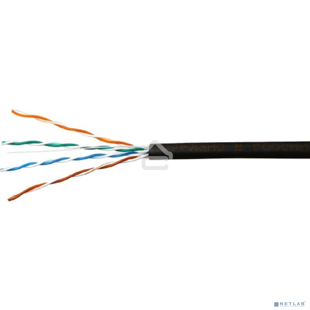 Кабель SkyNet Premium UTP outdoor 4x2x0,51, медный, FLUKE TEST, кат.5e, однож., 305 м, box, черный