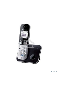 Телефон беспроводной (DECT) Panasonic KX-TG6811RUB (черный) {Беспроводной DECT,40 мелодий,телефонный справочник 120 зап.}