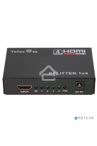 Разветвитель HDMI 1=>4 Telecom  <TTS5020>, каскадируемый , 1.4v+3D