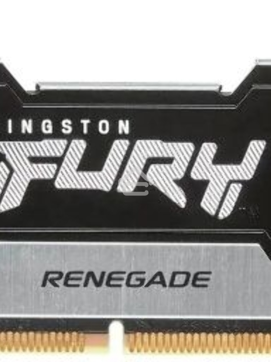 Оперативная память Kingston Fury Renegade, DDR5, 16GB (1x16GB), 6400MHz, CL32, DIMM, с радиатором, серебристый/черный
