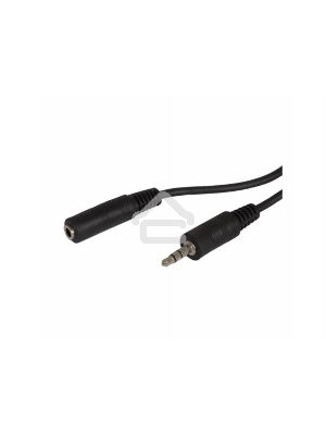Кабель аудио Ningbo Jack 3.5 (m)/Jack 3.5 (f) 2м. черный