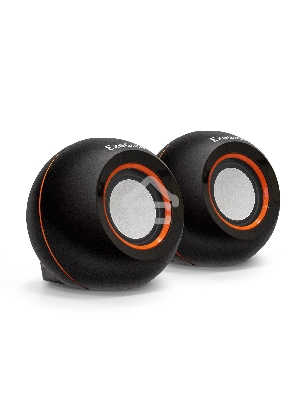Акустическая система 2.0 ExeGate EX287053RUS Disco 180 (питание USB, 2х3Вт (6Вт RMS), 100-20000Гц, черный)