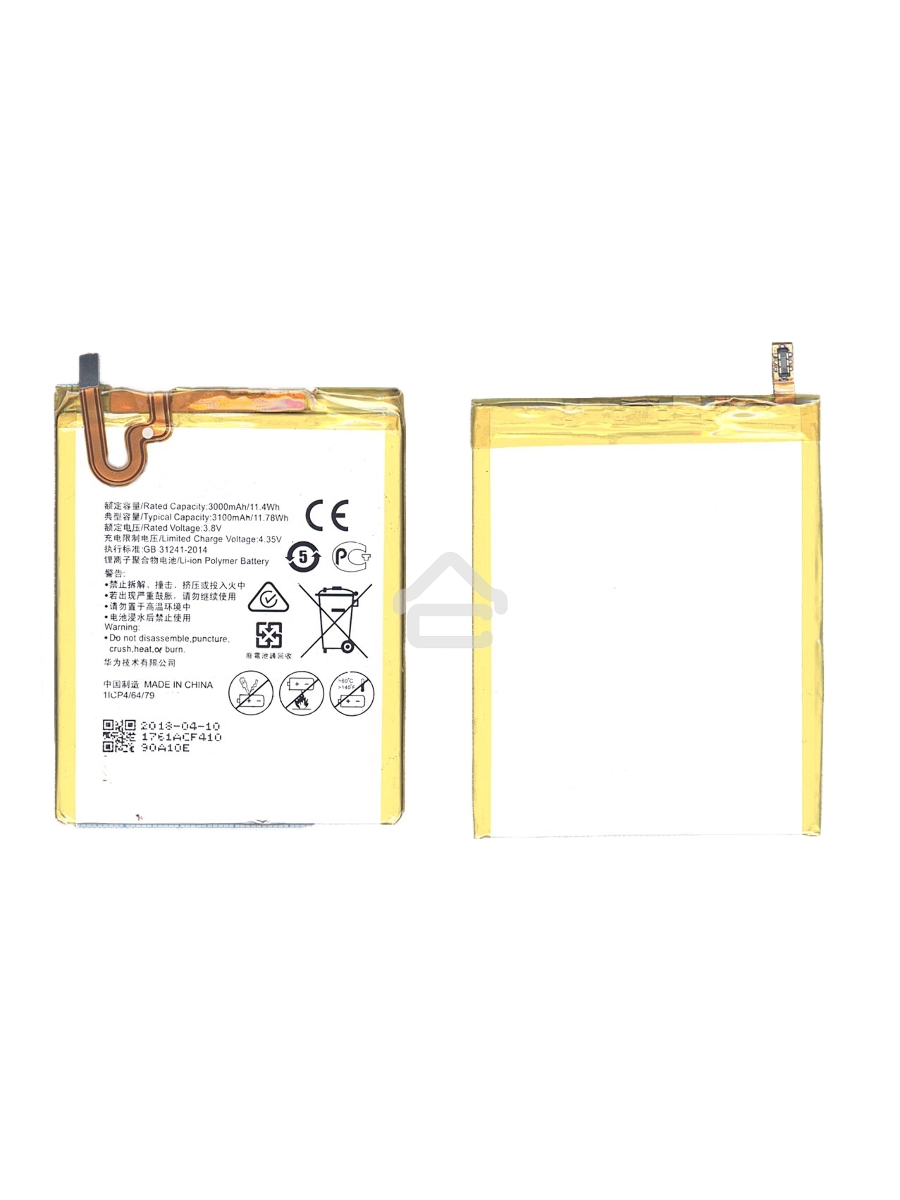Аккумуляторная батарея для Huawei Honor 5X Ascend G7 Plus 3100mAh 11.78Wh 3,8V (HB396481EBC)