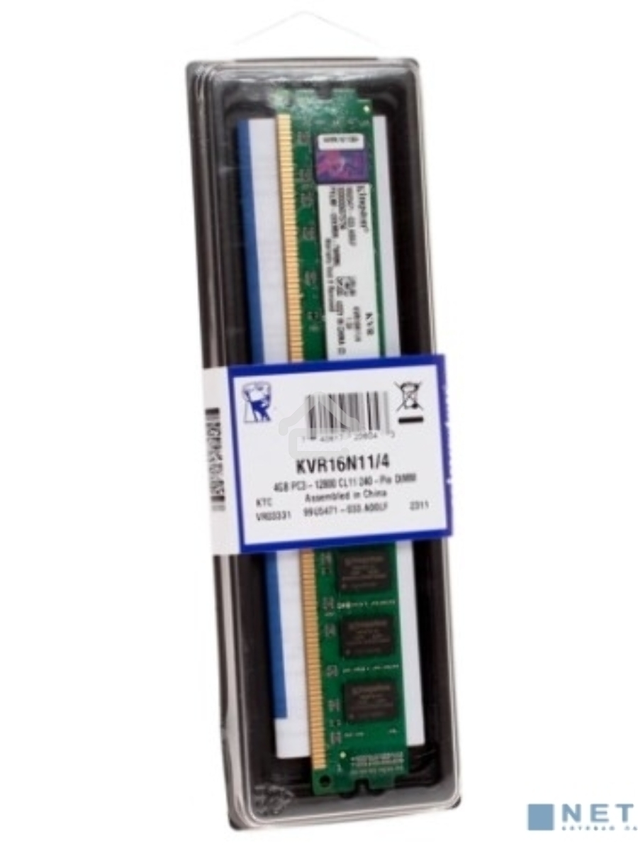 Оперативная память Kingston KVR16S11/8WP, DDR3, 8GB (1x8 GB), 1600 MHz, CL11, SO-DIMM