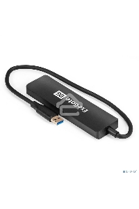Хаб USB (концентратор) 4-в-1 ExeGate DUB-4P/3 (кабель-адаптер USB3.0 --> 4xUSB3.0, Plug&Play, черный)