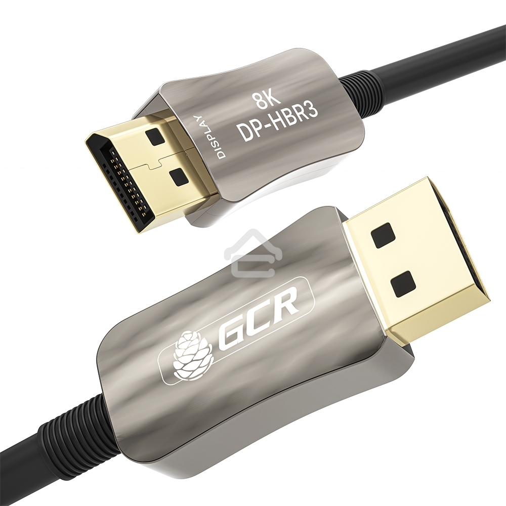 Кабель Greenconnect GCR-54781 5.0m оптический DP v1.4 Ultra HD 8K 60Hz, 4K 144Hz, HBR3, 32.4 Гбит/с