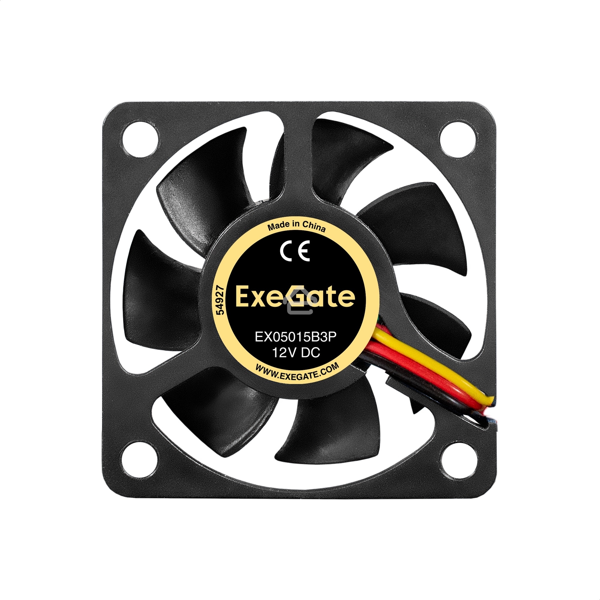Вентилятор для корпуса ExeGate EX05015B3P черный, 50 мм, 6000 об/мин, 33 дБ, 3 pin