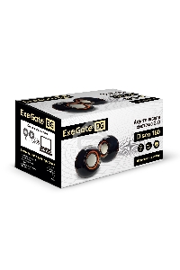 Акустическая система 2.0 ExeGate EX287053RUS Disco 180 (питание USB, 2х3Вт (6Вт RMS), 100-20000Гц, черный)