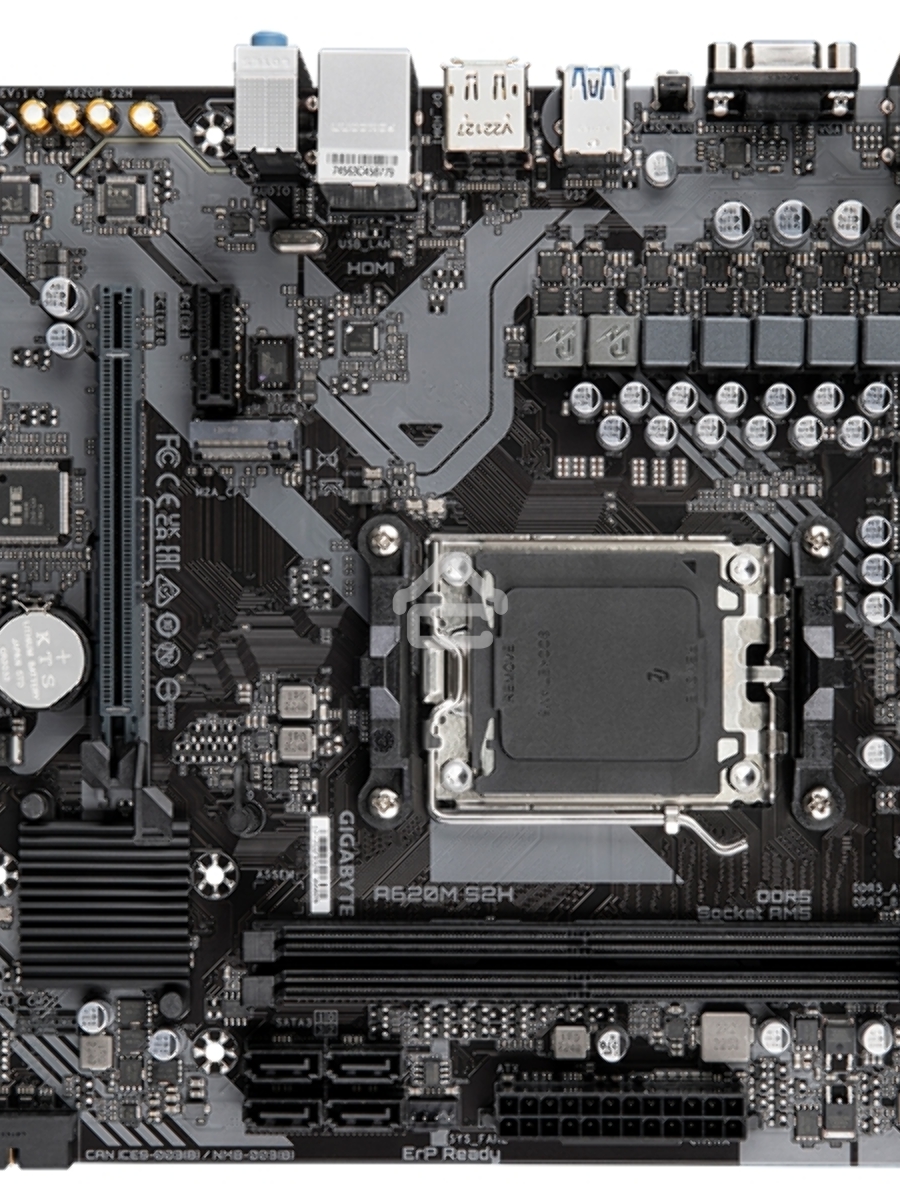 Материнская плата Gigabyte A620M S2H, Micro-ATX, AM5, AMD A620, 2xDDR5, 4xSATA, 1xM.2, 1xPCI-E 4.0 x16, 1xDP, 1xHDMI, 1xVGA, 1x1Gb LAN, 2xUSB 3.2 Gen 1, 4xUSB 2.0, 3x3.5mm, 7.1, mATX